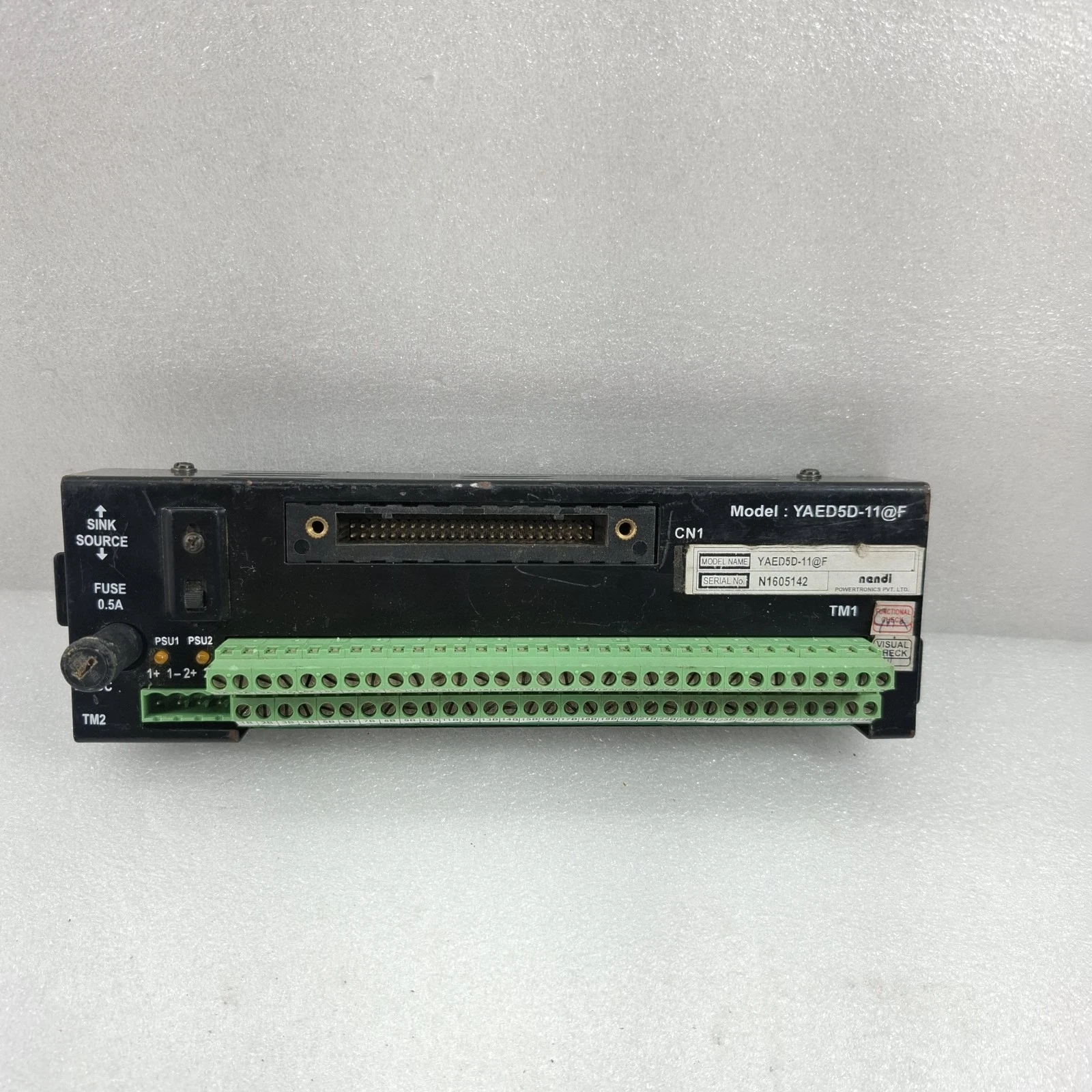 USED WORKING YOKOGAWA YAED5D-11@F TERMINAL BOARD 24 VDC FREE FAST SHIP